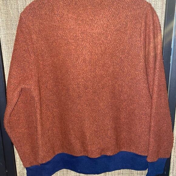 Patagonia Rust and Navy Woolyester Fleece Jacket - Picture 5 of 5